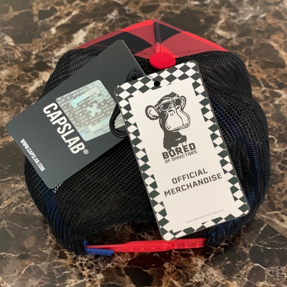 Men’s Capslab Bored Monkey 5 Panels Leopard Mesh Trucker - Picture 4 of 9